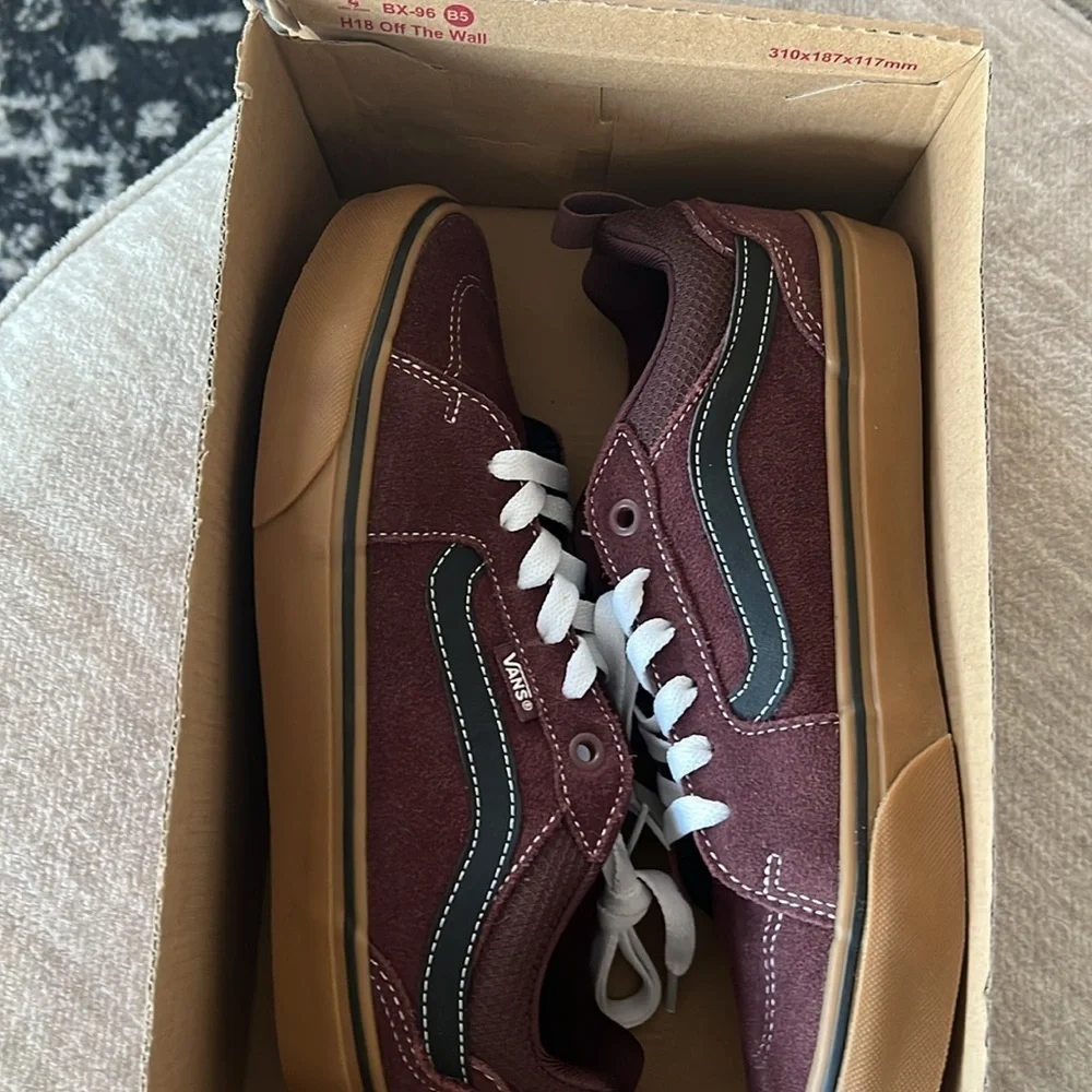 NEW Vans Filmore Suede/Mesh Chocolate/Gum Men’s Size 6.5